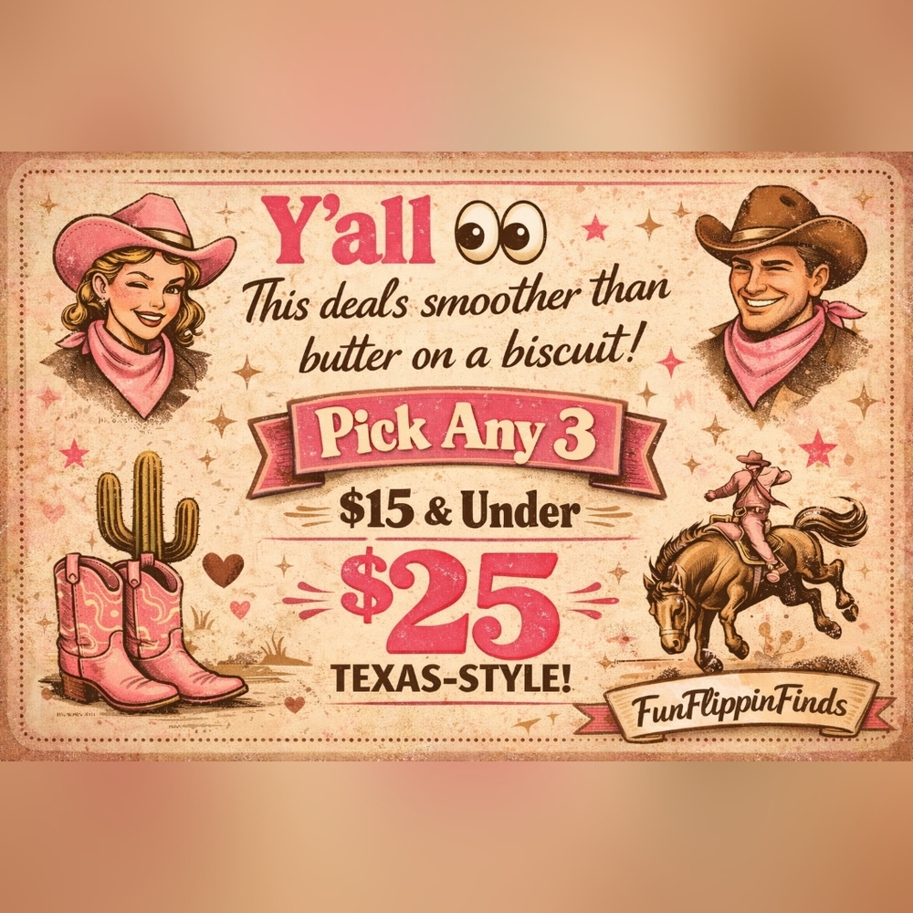 Bundle 3 Items and I Will Send Ya‎ An Offer For $25